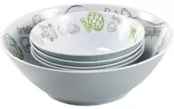 Brunner Salad & Pasta Bowl Set 5 Pcs. Melamine
