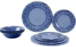 Gimex Stone Line Azure Melamine Tableware Set 12 Pcs