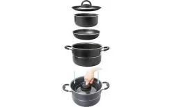 Brunner Aluminium Pot Set Pirate Vacublock 9 Pcs. -Quality Camping Shop 272131 2295067