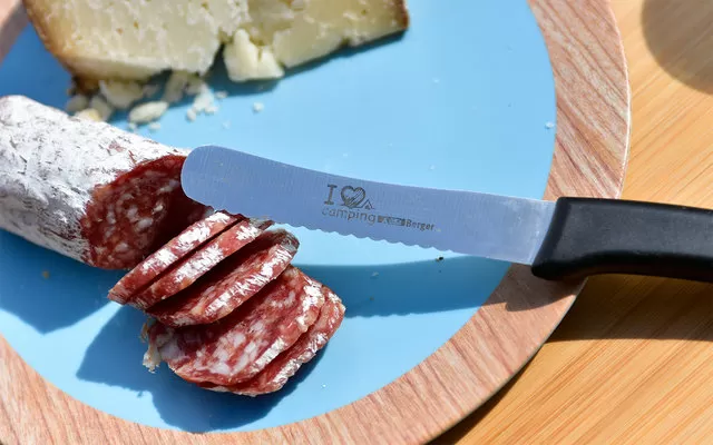 I Love Camping Black Breakfast Knife 3 I Love Camping Black Breakfast Knife