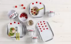 Melamine Tableware Set Dots 16 Pcs 12 Melamine Tableware Set Dots 16 Pcs -Quality Camping Shop 293383 2404276 1