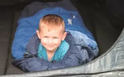 Outwell Convertible Junior Navy Kids Mummy Sleeping Bag -Quality Camping Shop 317034 2135142