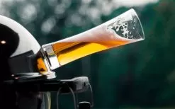 Crystal Magnetic Beer Glasses With Coasters 2 Pc Set