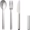 Mepal Bloom Stainless Steel Cutlery Set Incl. Plastic Cover 3 Pcs Pebble Yellow -Quality Camping Shop 349265 2655185 3
