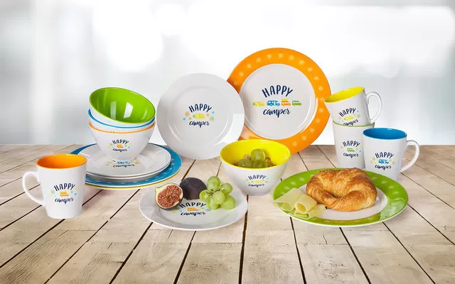 Berger Happy Camper Melamine Tableware Set 16 Pcs 3 Berger Happy Camper Melamine Tableware Set 16 Pcs