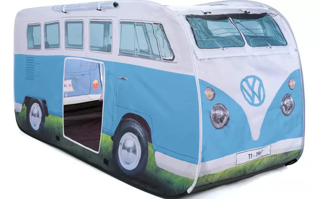 VW Collection T1 Bulli Kids Pop-Up Play Tent Blue 3 VW Collection T1 Bulli Kids Pop-Up Play Tent Blue