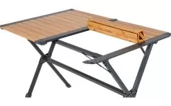 Bo-Camp Urban Outdoor Maryland Bamboo Alu Rolling Table