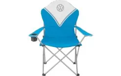 VW Collection T1 Bulli Camping Chair Deluxe Blue -Quality Camping Shop 393361 2859946