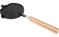 Petromax Cast Iron Reversible Waffle Iron Incl. Support Stand -Quality Camping Shop 418781 3003135