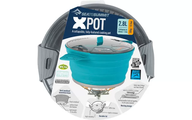 Sea To Summit X Pot Foldable Pot 2.8 Liters Black 7 Sea To Summit X Pot Foldable Pot 2.8 Liters Black - Image 5