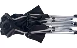 Basic Nature Travelchair Love Seat Folding Sofa Black