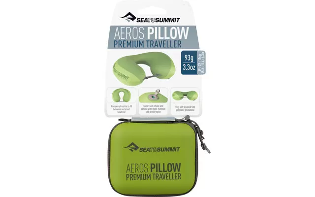 Sea To Summit Aeros Premium Traveller Travel Pillow, Lime 48x29x12cm 3 Sea To Summit Aeros Premium Traveller Travel Pillow, Lime 48x29x12cm