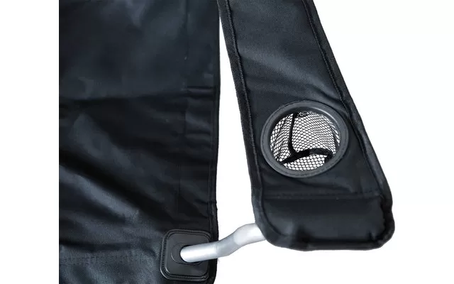 Basic Nature Travelchair Love Seat Folding Sofa Black 4 Basic Nature Travelchair Love Seat Folding Sofa Black - Image 2