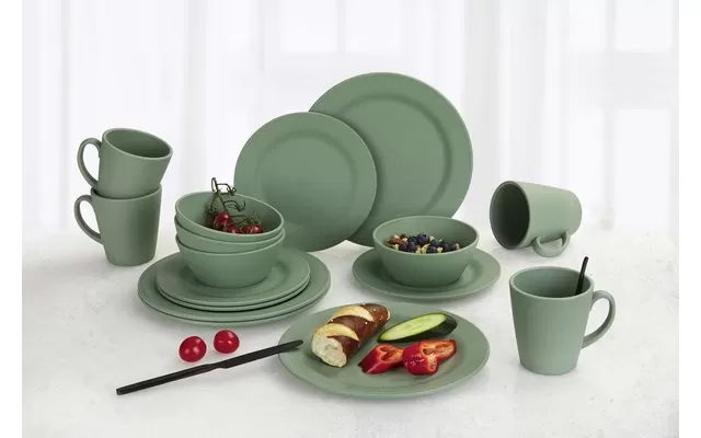 Berger Kynne Tableware Set 16 Pcs Green 5 Berger Kynne Tableware Set 16 Pcs Green - Image 3