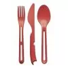 Koziol Klikk Cutlery Set-3-piece Nature Coral -Quality Camping Shop 501062 3431148