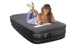 Happy People Deluxe Airbed 196 X 97 X 47cm Green / Beige