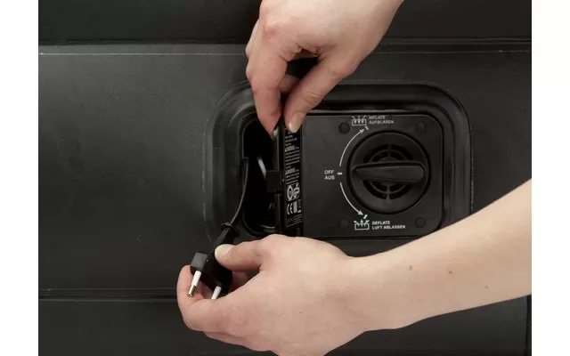 Happy People Deluxe Airbed 196 X 97 X 47cm Green / Beige 6 Happy People Deluxe Airbed 196 X 97 X 47cm Green / Beige - Image 4