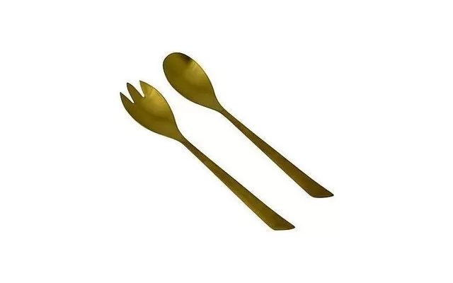 Bo-Camp Salad Servers 2 Pieces Gold 3 Bo-Camp Salad Servers 2 Pieces Gold
