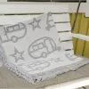 Pufz Blanket Caravan White / Gray -Quality Camping Shop 552778 3686576