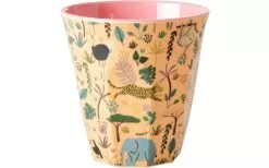 Rice Medium Melamine Mug Multi 6 Piece Blue With Motifs