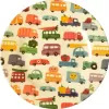 Rice Melamine Children's Plate Multi With Cars 22 Cm