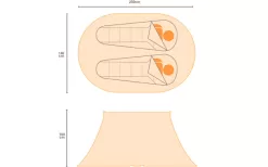 Regatta Malawi 2 Person Pop Up Festival Tent Red