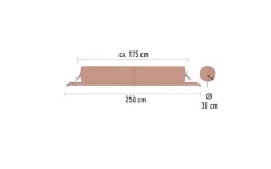 Bent Connectable Cushion Roll Zip Lounger XL 175 X 30 Cm Ocher 9 Bent Connectable Cushion Roll Zip Lounger XL 175 X 30 Cm Ocher -Quality Camping Shop 612391 4437127