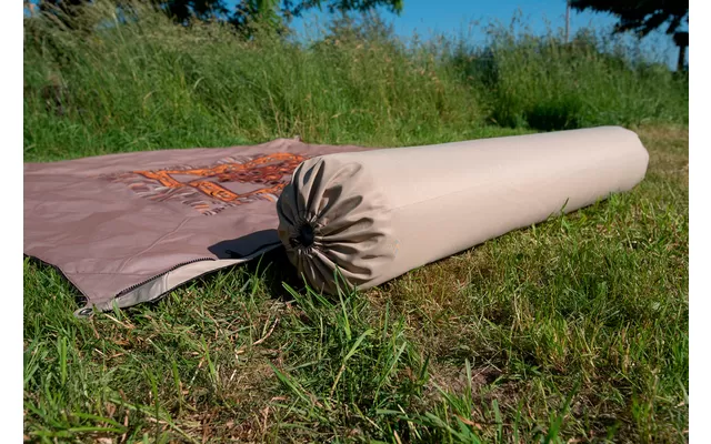 Bent Connectable Cushion Roll Zip Lounger XL 175 X 30 Cm Ocher 6 Bent Connectable Cushion Roll Zip Lounger XL 175 X 30 Cm Ocher - Image 4