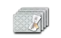 Westmark Arabesque Placemats 4 Pieces 43.5 X 28.5 Cm Blue