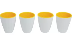 Gimex Egg Cup Set Royal 4 Pieces Black / White -Quality Camping Shop 626251 4408195