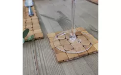 Westmark Mosaic Bamboo Coasters 4 Pieces 10 X 10 Cm