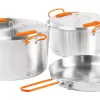 GSI Glacier Stainless Steel Base Camper Cooking Set 6 Piece Large 2 GSI Glacier Stainless Steel Base Camper Cooking Set 6 Piece Large -Quality Camping Shop 648930 4582071