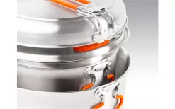 GSI Glacier Stainless Steel Base Camper Cooking Set 6 Piece Large 11 GSI Glacier Stainless Steel Base Camper Cooking Set 6 Piece Large -Quality Camping Shop 648942 4582095