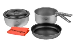 Trangia Tundra III Camping Pot And Pan Set 3 Pieces Non-stick Non-Stick -Quality Camping Shop 653124 4554231