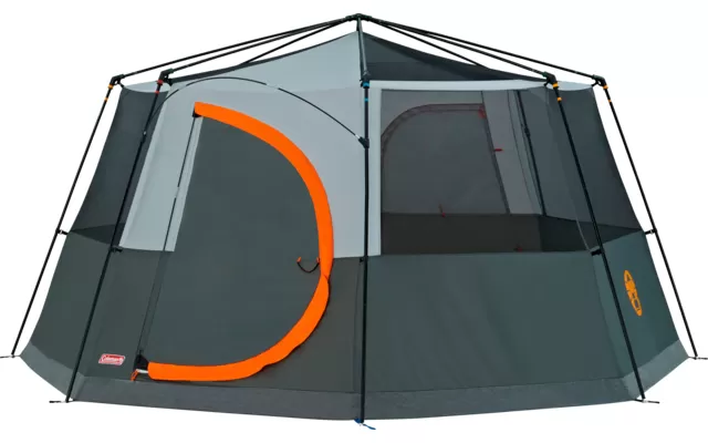Coleman Octagon Family Tent For 8 People Orange 3 Coleman Octagon Family Tent For 8 People Orange