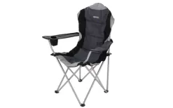 Regatta Kruza Folding Chair 110 X 90 X 56 Cm Black / Gray -Quality Camping Shop 667020 4563534