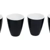 Gimex Egg Cup Set Royal 4 Pieces Black / White