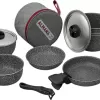 Beaver Brand Almana 20 Cookware Set 9 Pieces -Quality Camping Shop 678384 4850708
