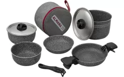 Beaver Brand Almana 20 Cookware Set 9 Pieces
