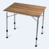 Dometic Zero Light Oak Medium Camping Table With Adjustable Legs 60 X 80 Cm -Quality Camping Shop 708698 4838639