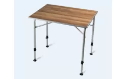 Dometic Zero Light Oak Medium Camping Table With Adjustable Legs 60 X 80 Cm