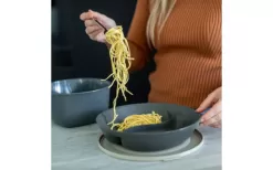 Koziol Connect Separee Menu Plate With Lid 1.5 Liters Nature Ash Grey -Quality Camping Shop 728936 4917086