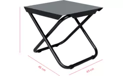 Crespo Side Table AP/290 Black -Quality Camping Shop 729614 4875665