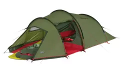 High Peak Falcon 3 LW Lightweight 3 Person Tunnel Tent Aluminum Poles Olive / Red