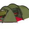 High Peak Falcon 4 LW Lightweight 4 Person Tunnel Tent Aluminum Poles Olive / Red