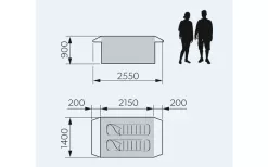 Dometic Pico FTC 2X2 TC Inflatable Camping Tent For Two People