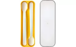 Mepal Mio Feeding Spoon Set 2 Pieces Yellow