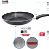 Elo Basic Bratprofi Frying Pan Induction 20 Cm Black / Silver -Quality Camping Shop 758132 5079059