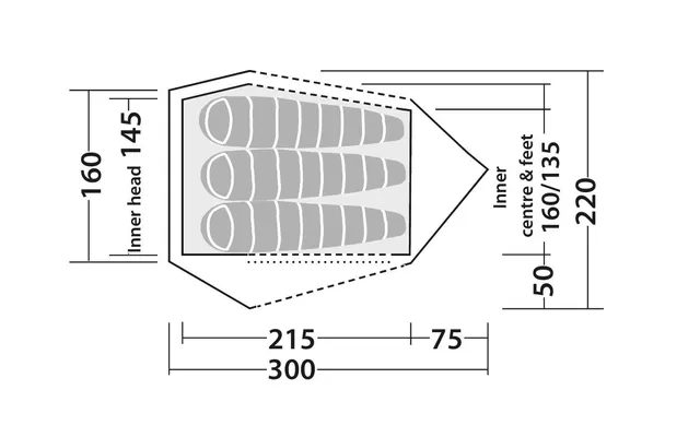 Robens Challenger 3XE Tunnel Tent Green 6 Robens Challenger 3XE Tunnel Tent Green - Image 4