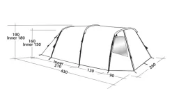 Easy Camp Huntsville 400 Tunnel Tent For 4 People -Quality Camping Shop 782843 5185697